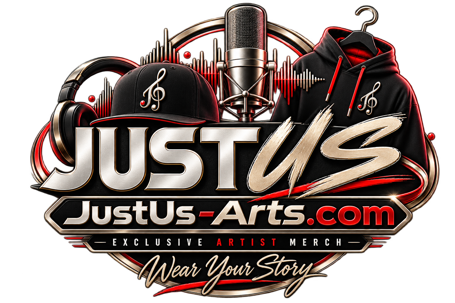Just Us exclusive artist merchandise