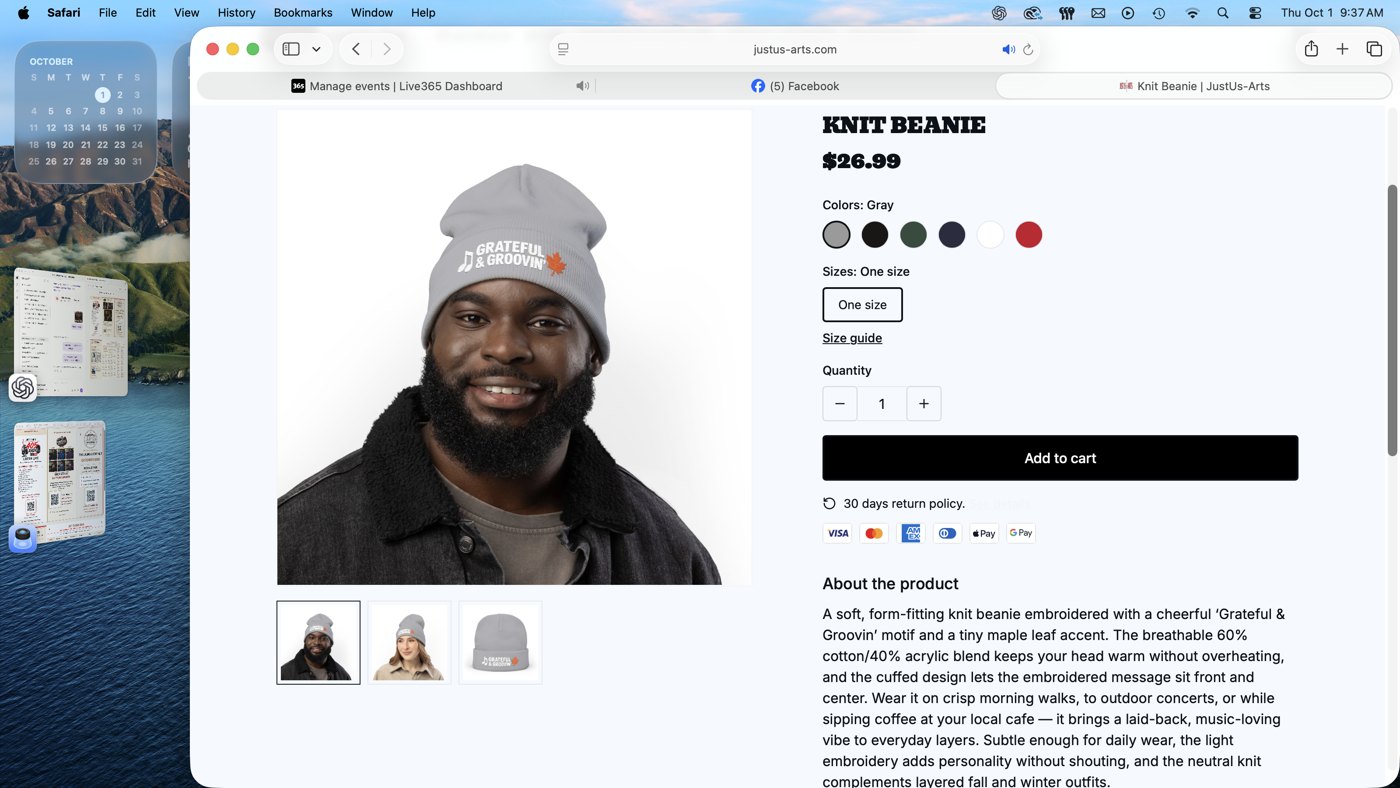 Grateful & Groovin’ beanie